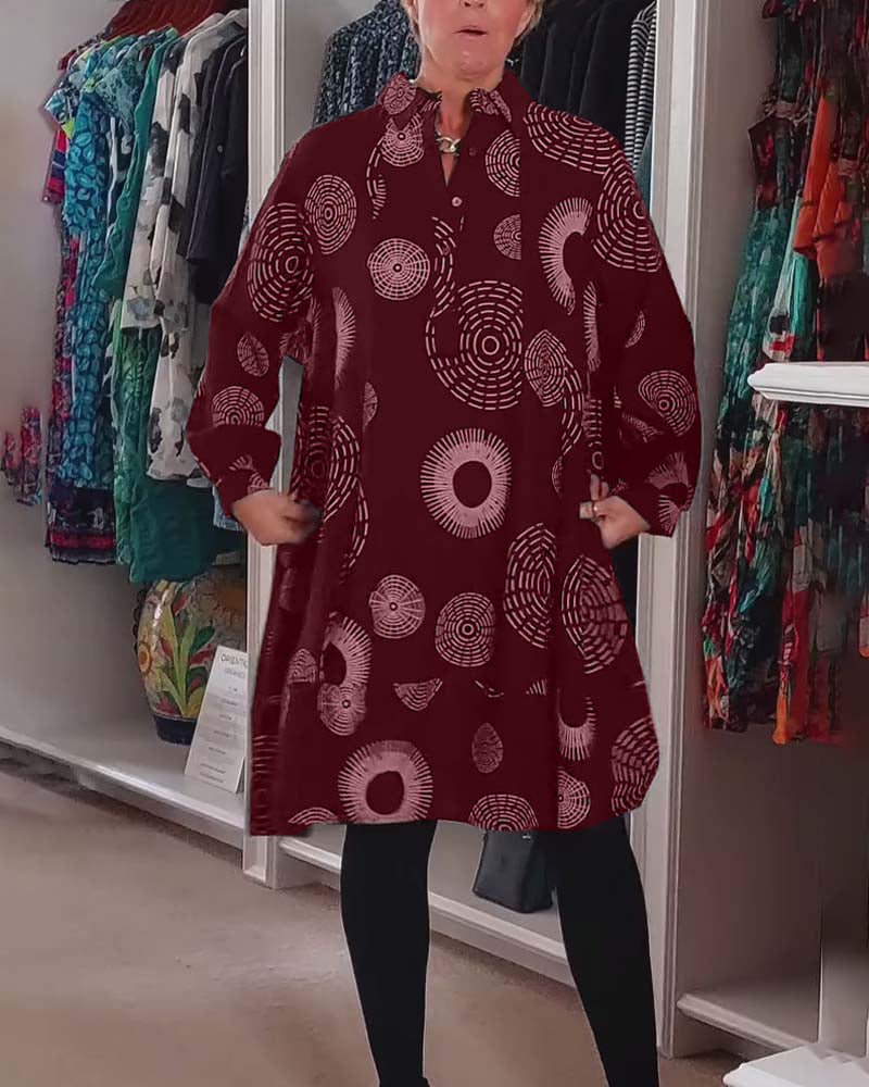 Meliora - Boho Pattern Tunic Dress