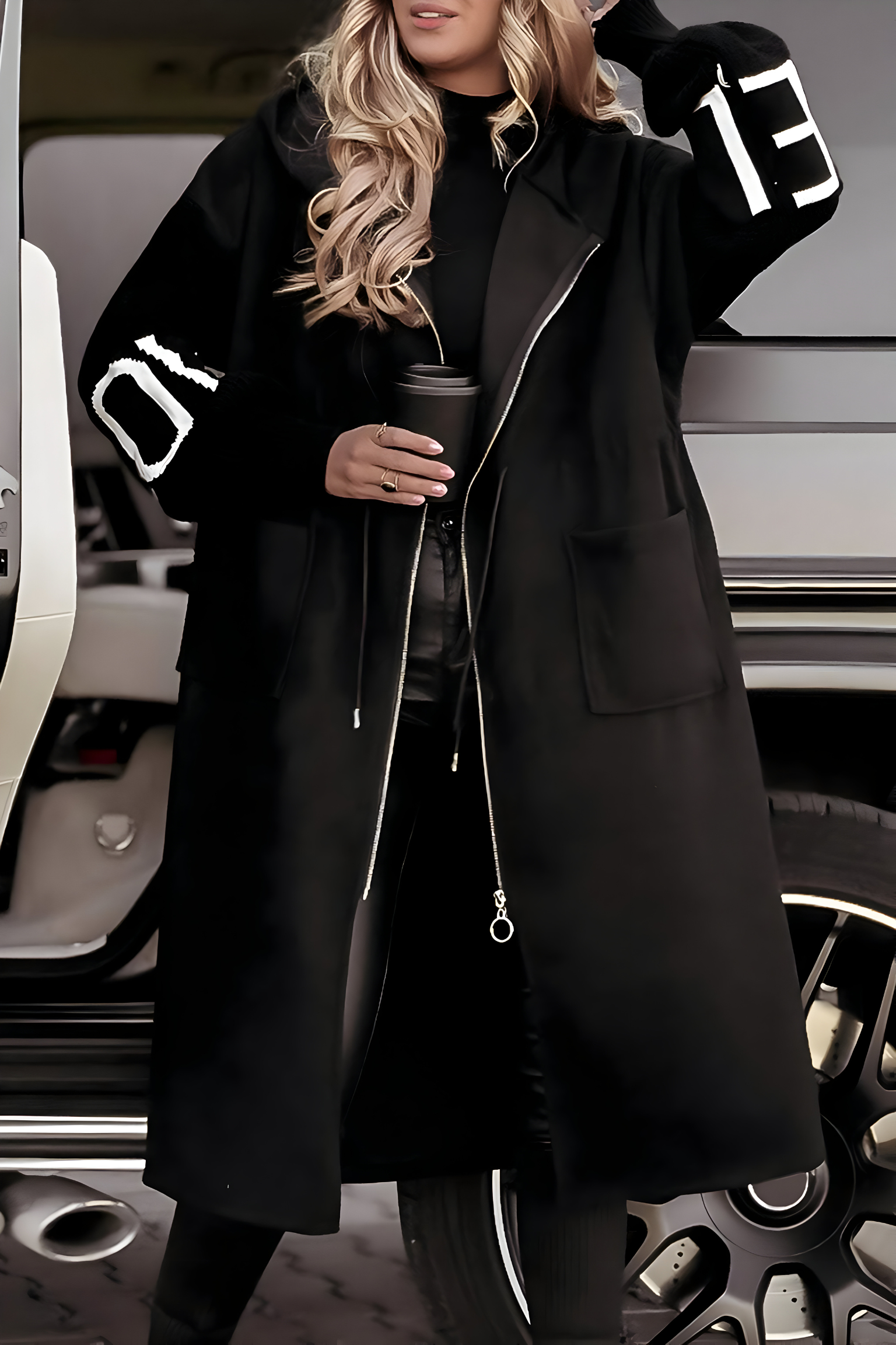 Hayden Rosana | Elegant Hooded Coatigan