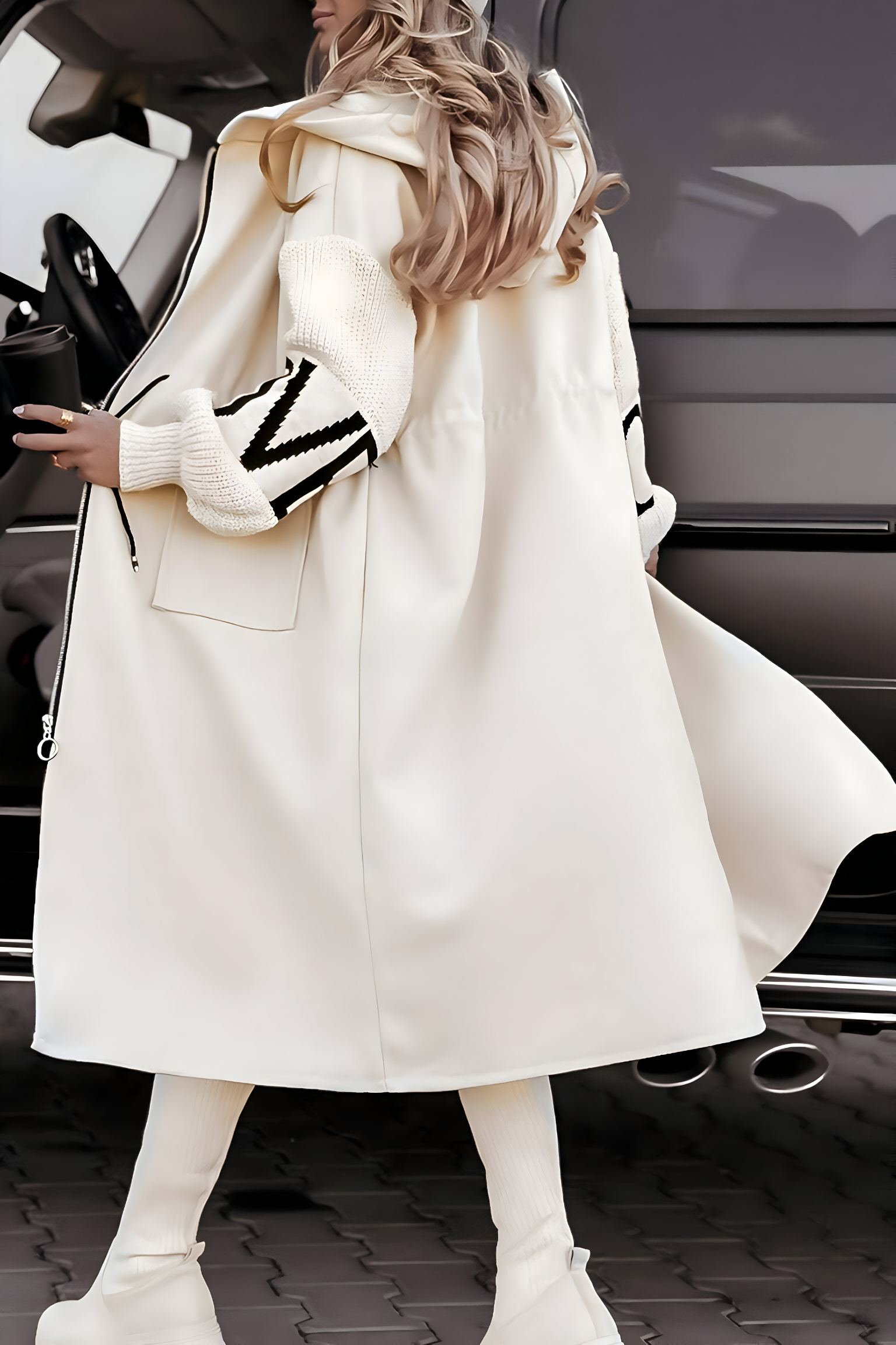 Hayden Rosana | Elegant Hooded Coatigan