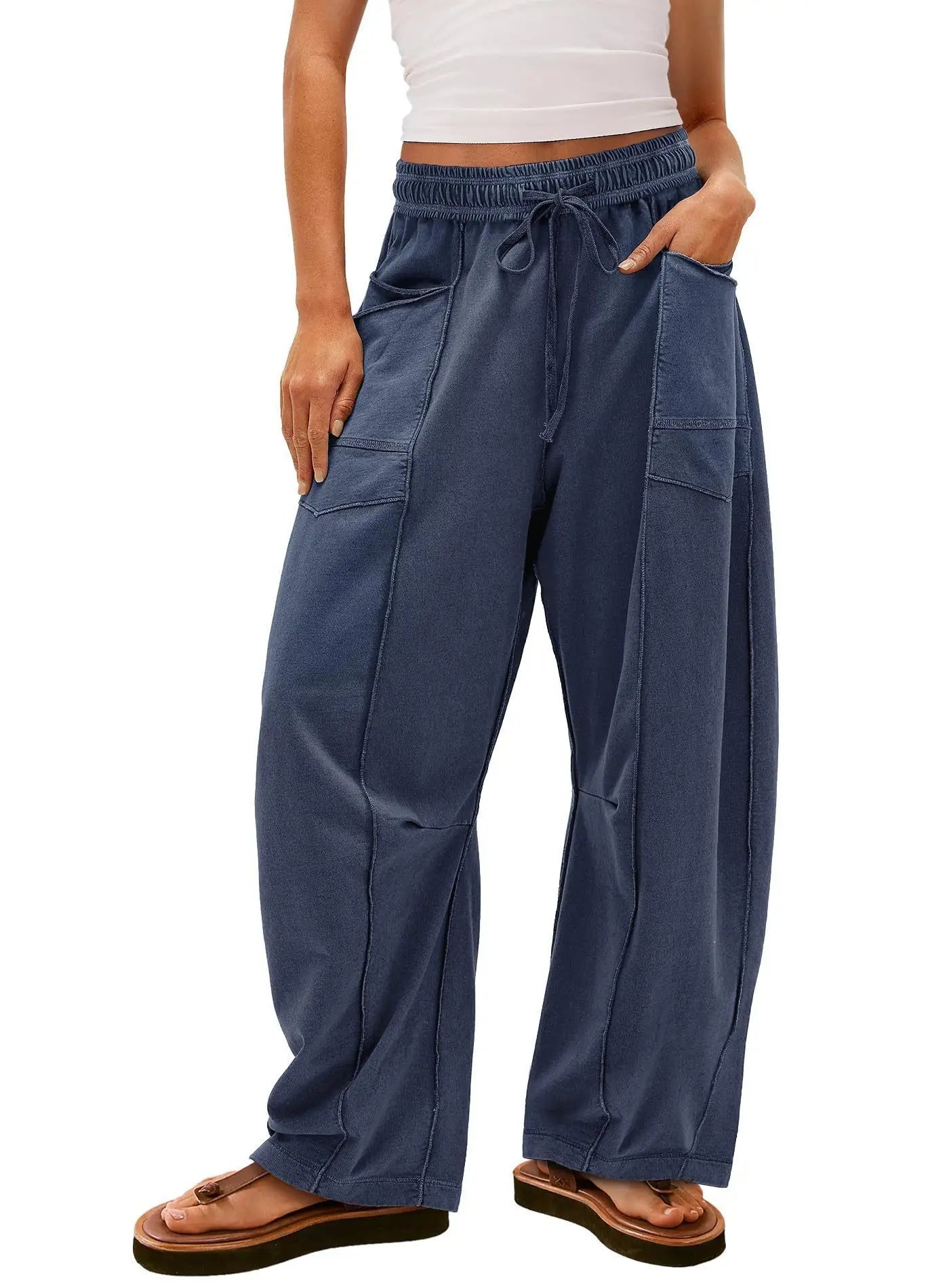 Nova - Wide-Leg Cargo Pants with Pockets