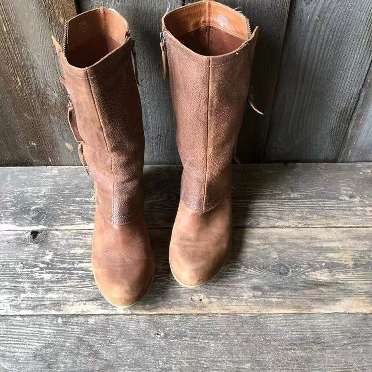Lucia | Vintage Look Ankle Boots