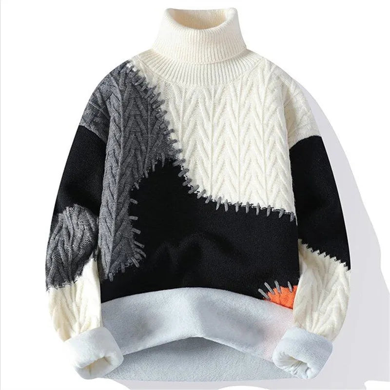 THE MARCELLINE | PATCHWORK TURTLENECK