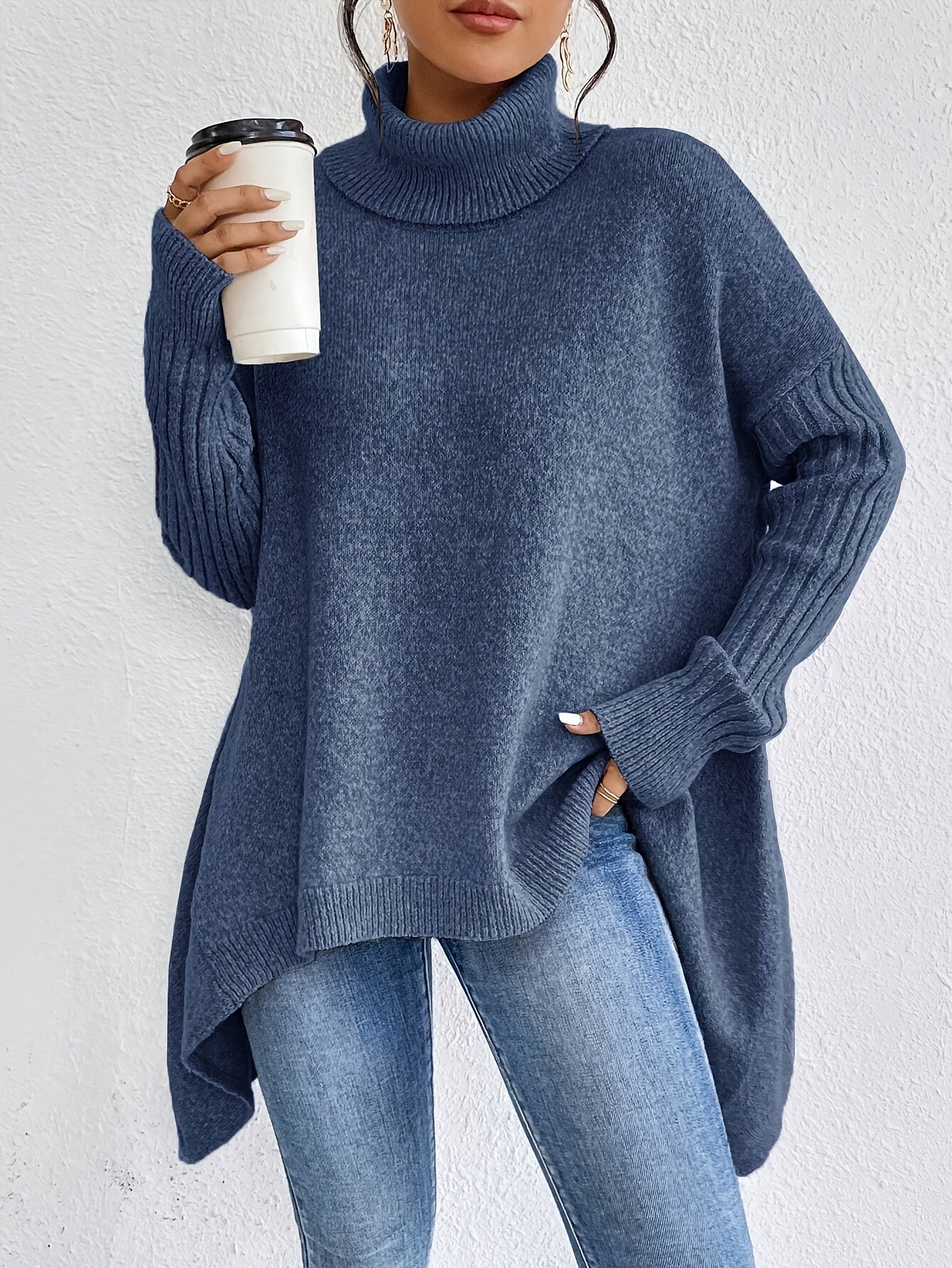 Kendall - Oversized Turtleneck Sweater