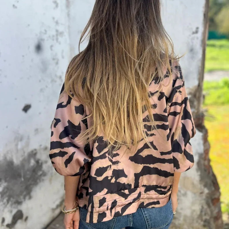 Hayden Margot | Elegant Zebra Print Jacket