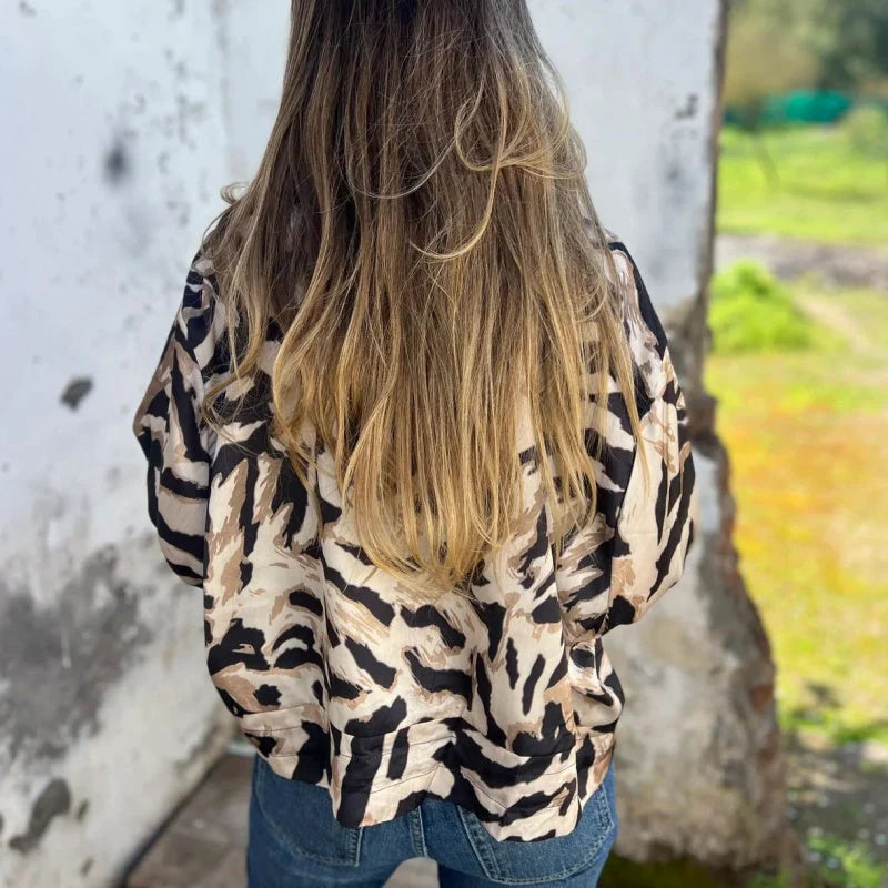 Hayden Margot | Elegant Zebra Print Jacket