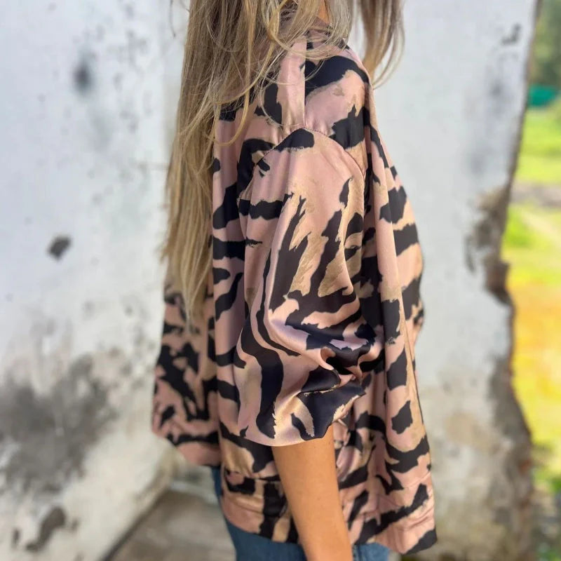 Hayden Margot | Elegant Zebra Print Jacket