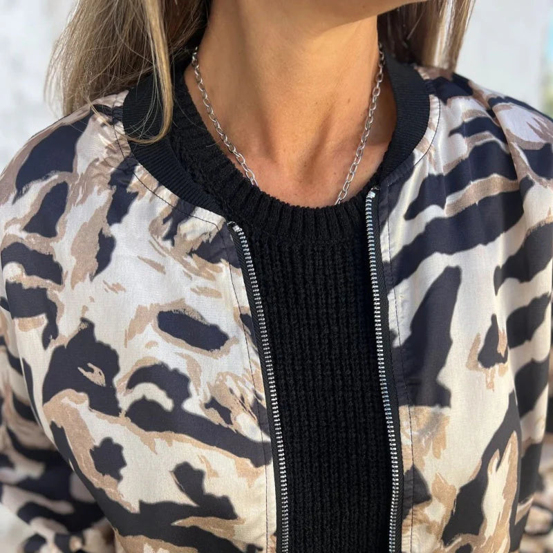 Hayden Margot | Elegant Zebra Print Jacket