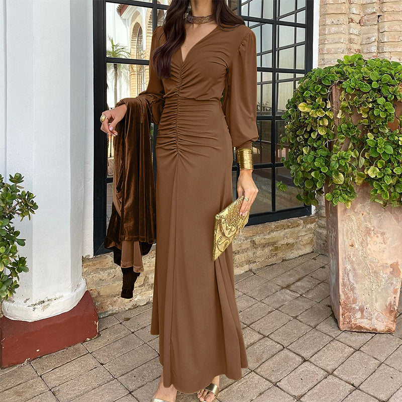 Hayden Junya™ | V-Neck Ruffled Dress