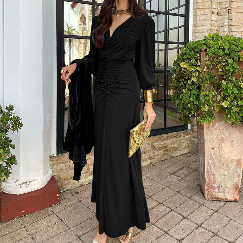 Hayden Junya™ | V-Neck Ruffled Dress
