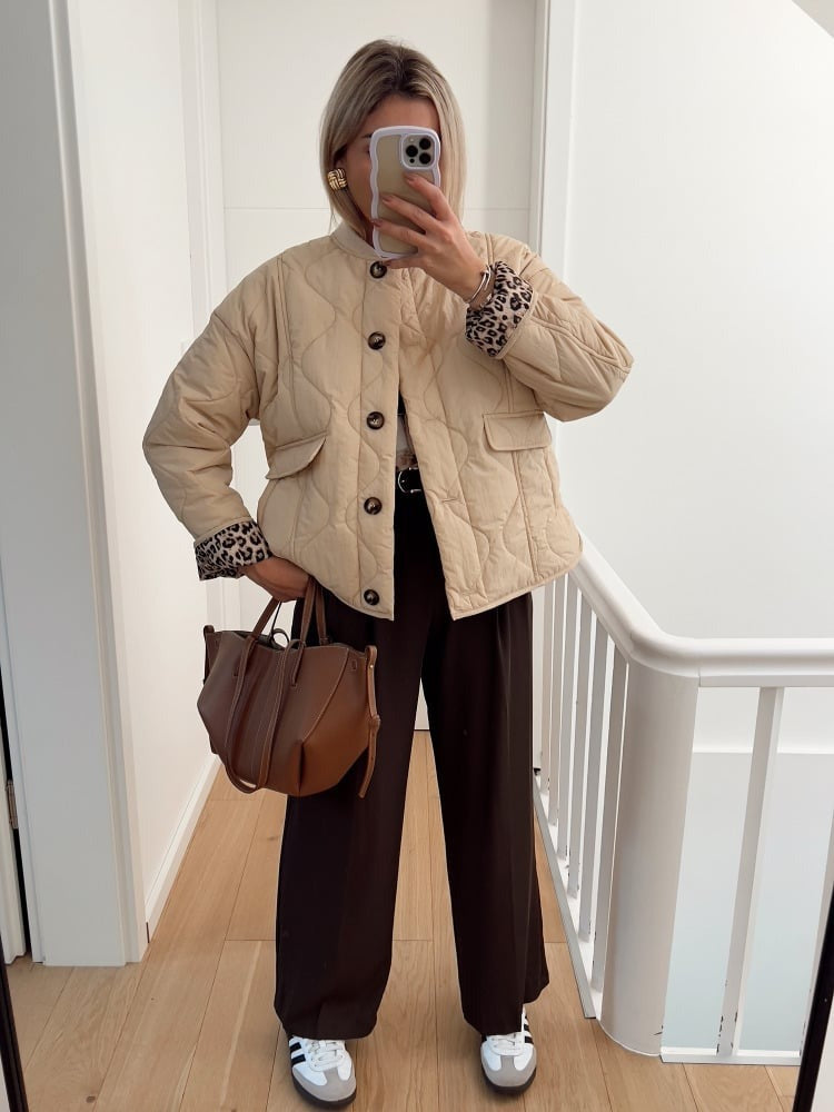 Hayden Noémie™ | Elegant Jacket With Leopard Details