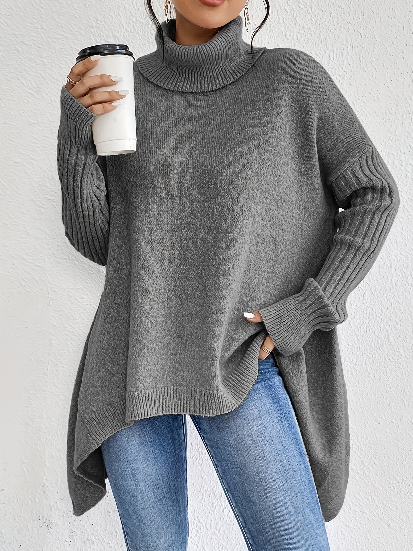 Kendall - Oversized Turtleneck Sweater