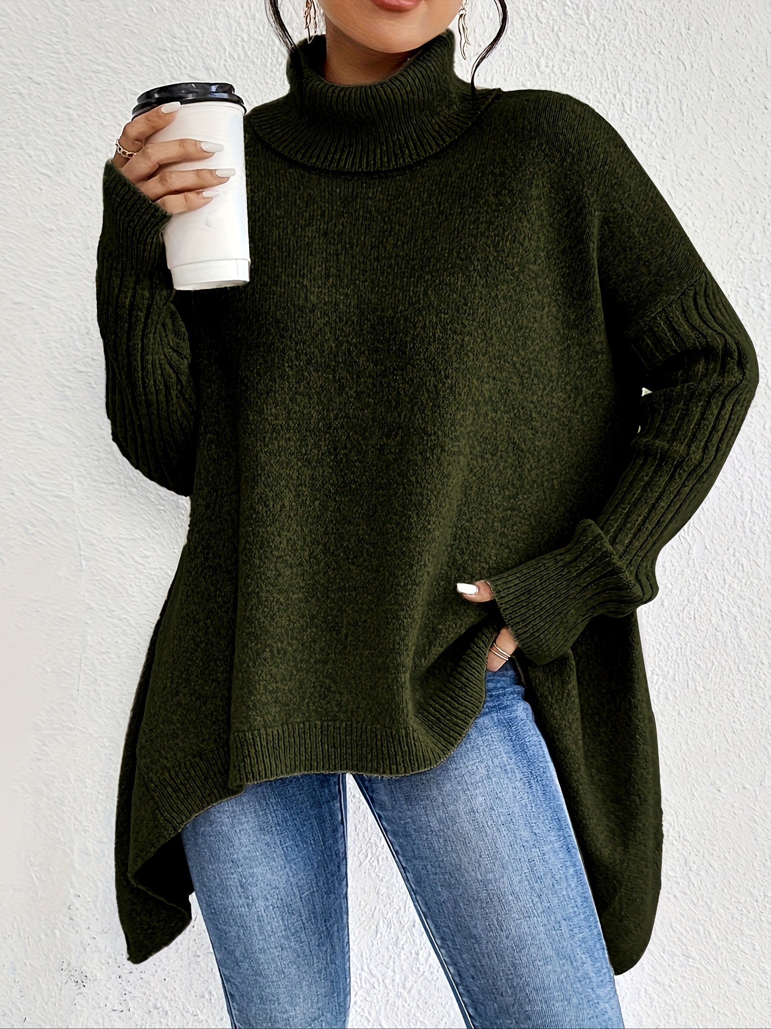 Kendall - Oversized Turtleneck Sweater