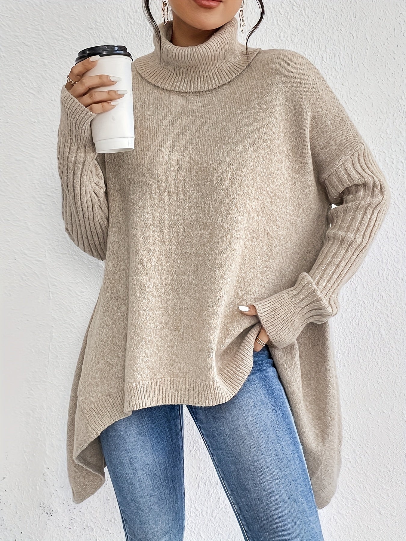 Kendall - Oversized Turtleneck Sweater