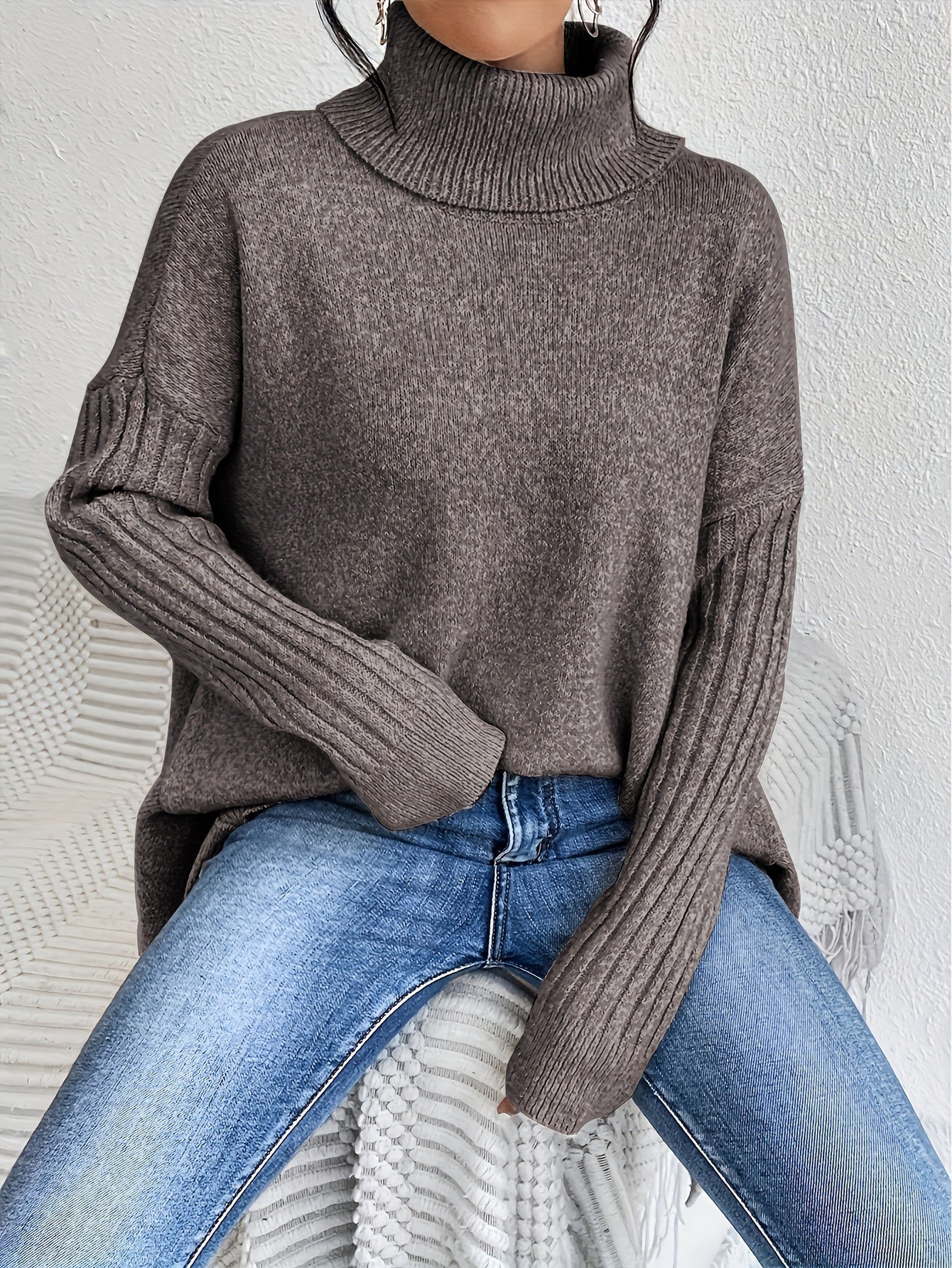 Kendall - Oversized Turtleneck Sweater