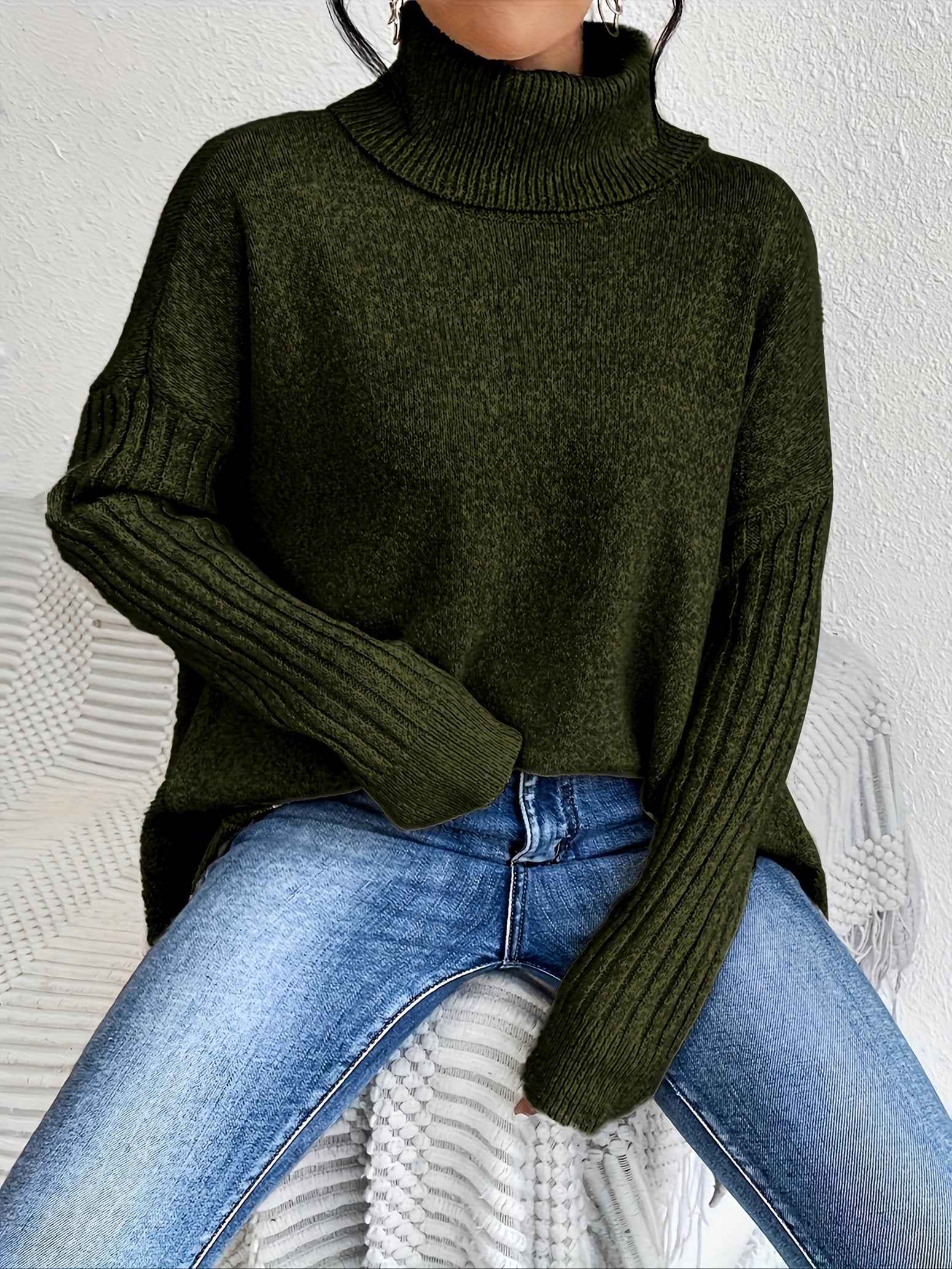 Kendall - Oversized Turtleneck Sweater