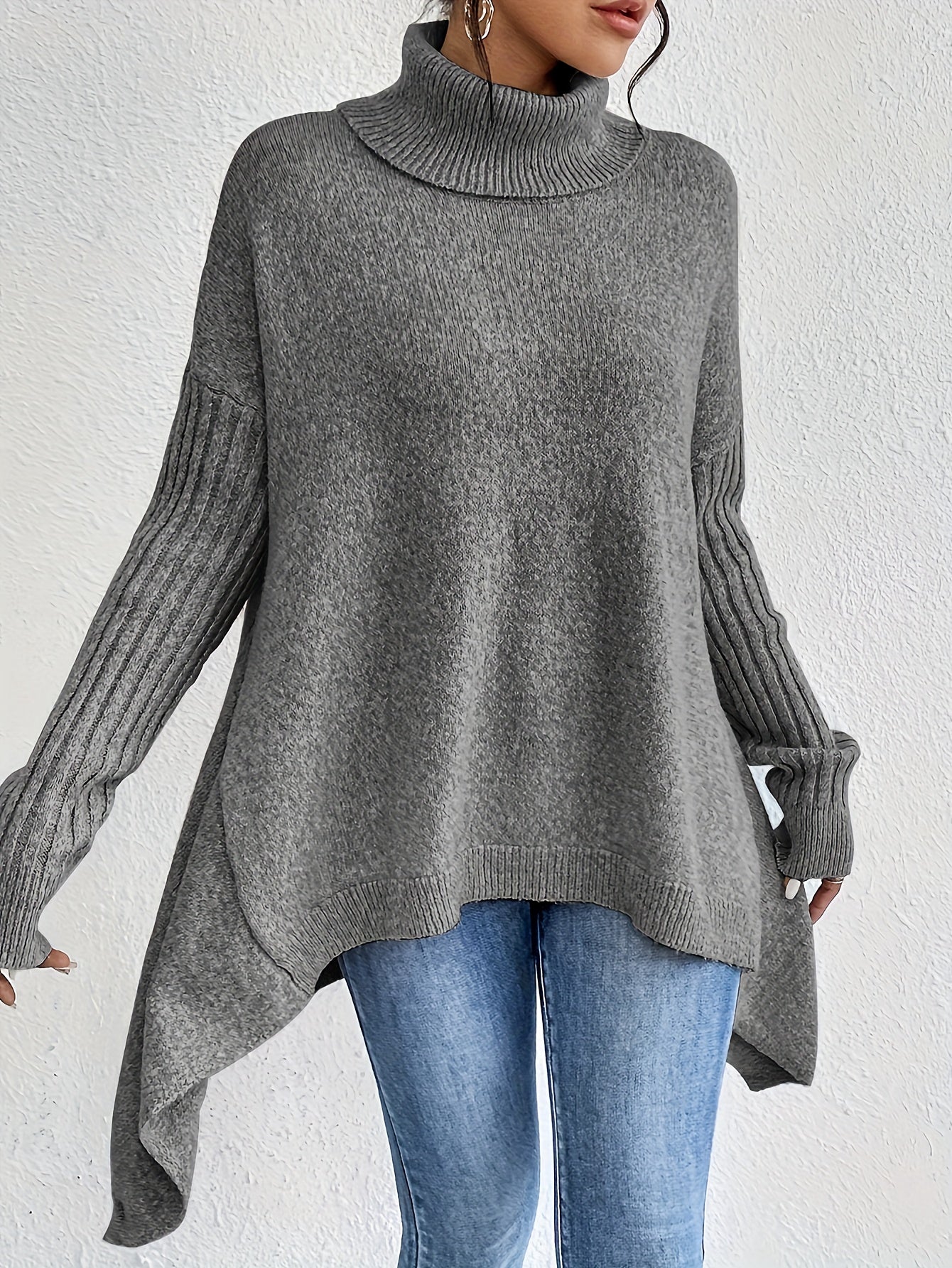 Kendall - Oversized Turtleneck Sweater