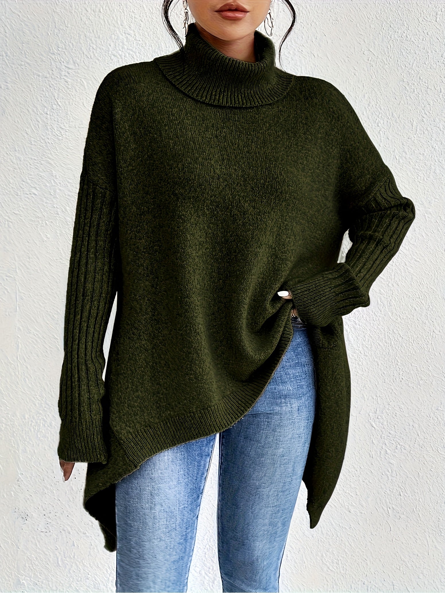 Kendall - Oversized Turtleneck Sweater