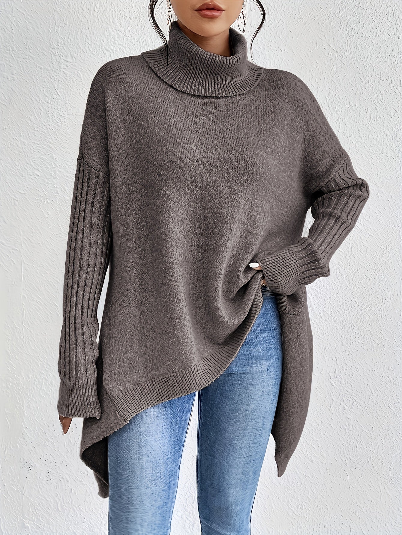 Kendall - Oversized Turtleneck Sweater